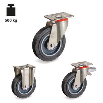 TR-72GH-P-Wheels with medium-heavy duty brackets